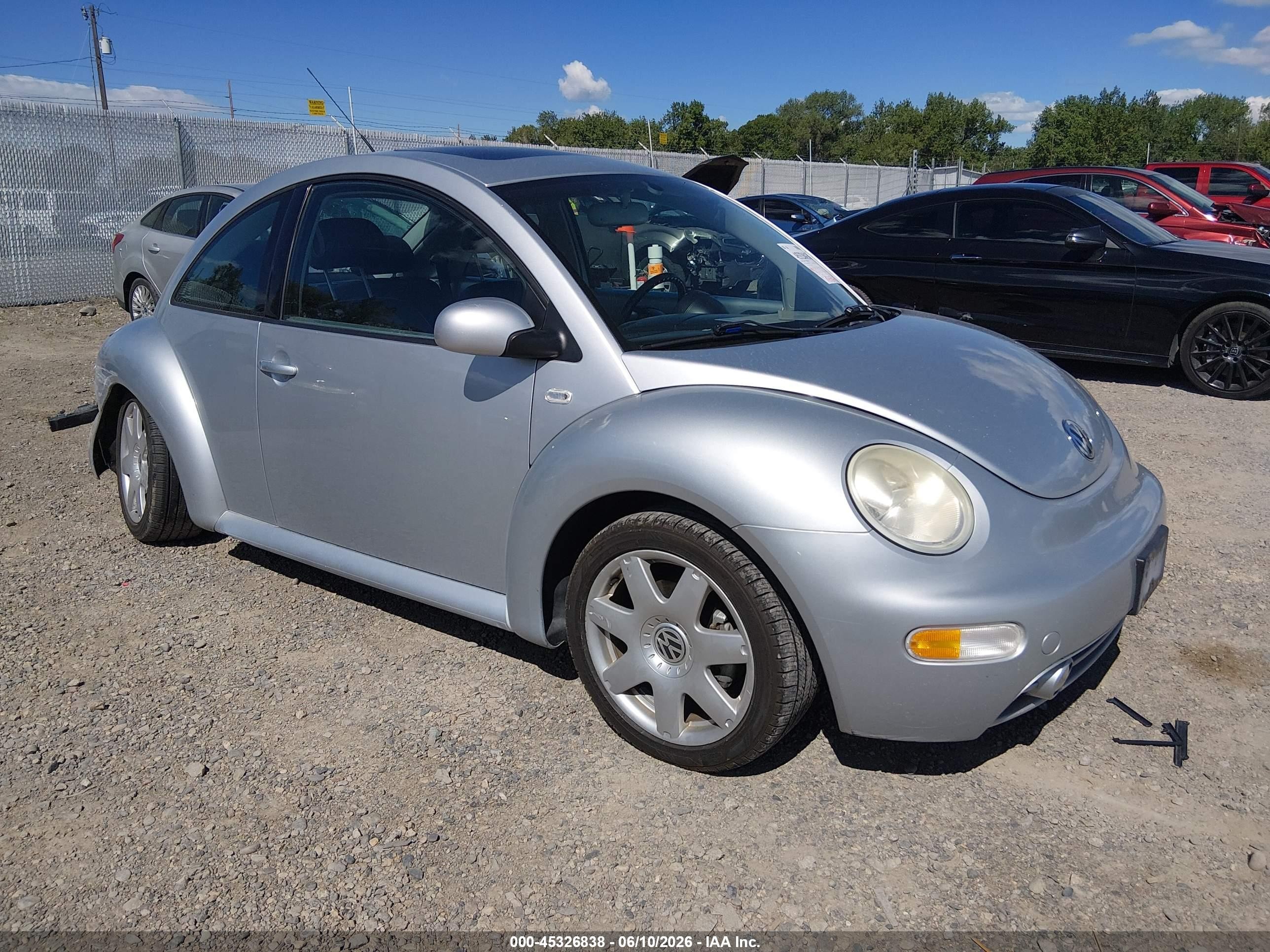 2002 Volkswagen New Beetle Glx Silver vin: 3VWDD21C12M454698