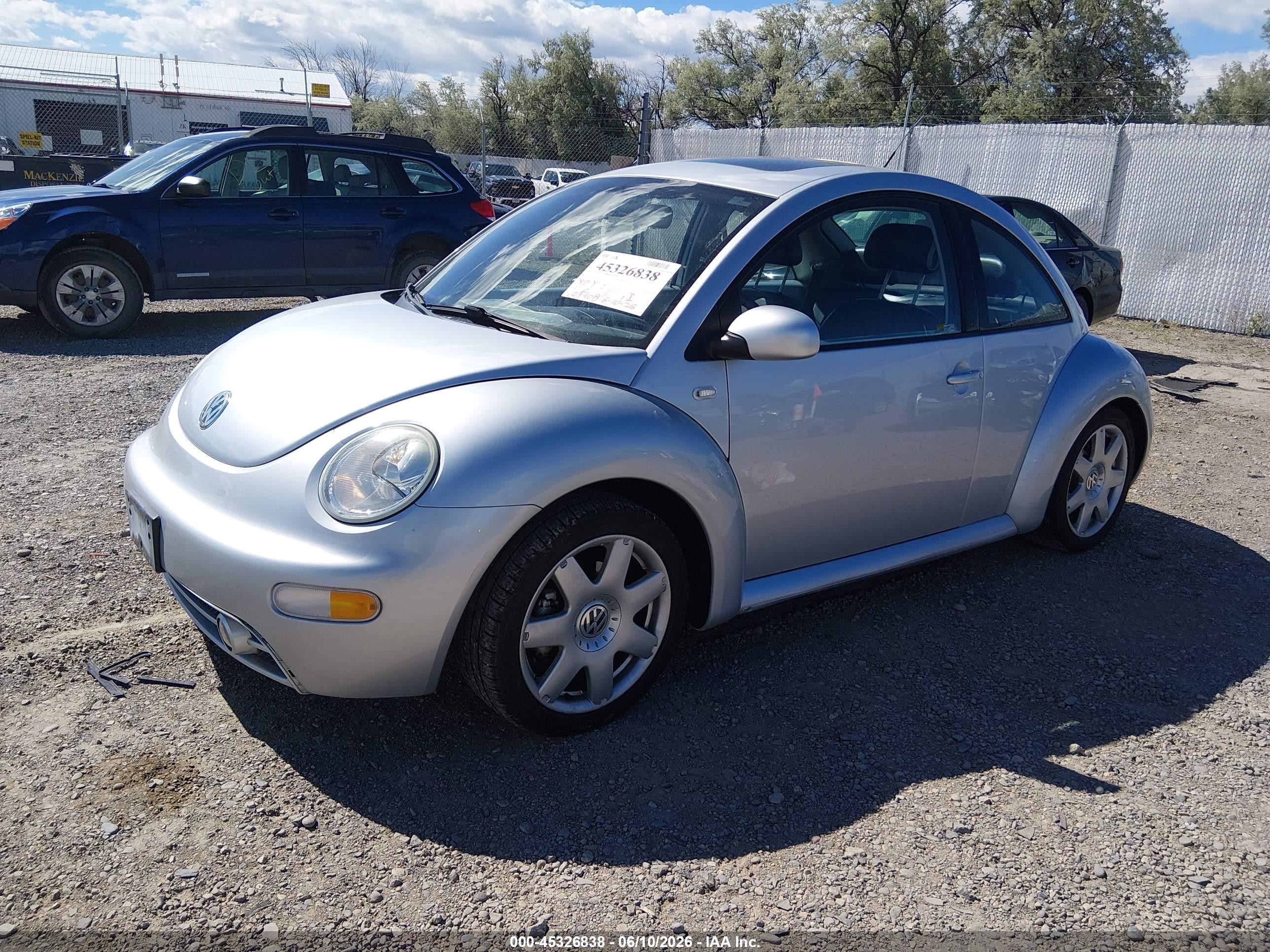2002 Volkswagen New Beetle Glx Silver vin: 3VWDD21C12M454698