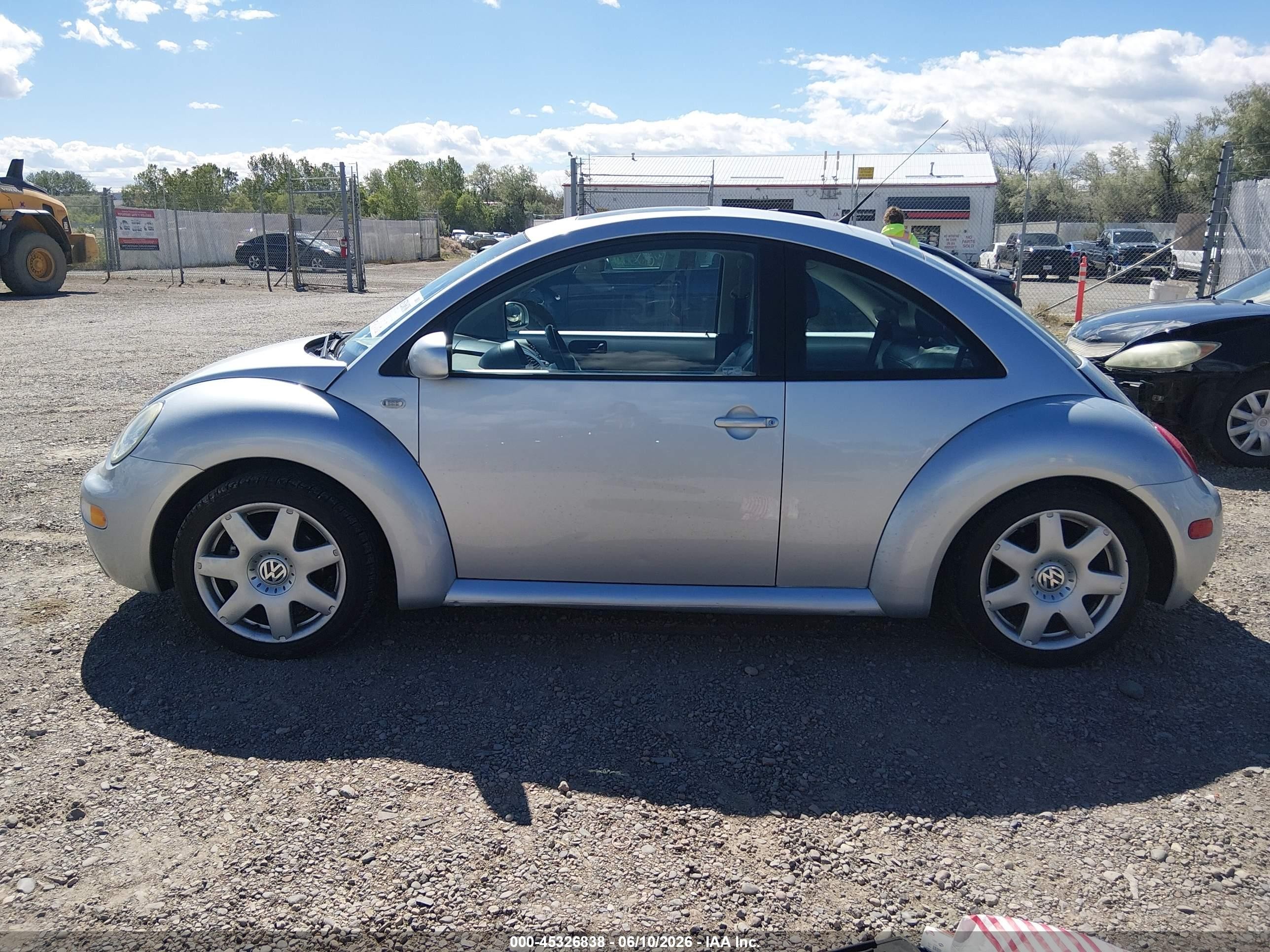 2002 Volkswagen New Beetle Glx Silver vin: 3VWDD21C12M454698