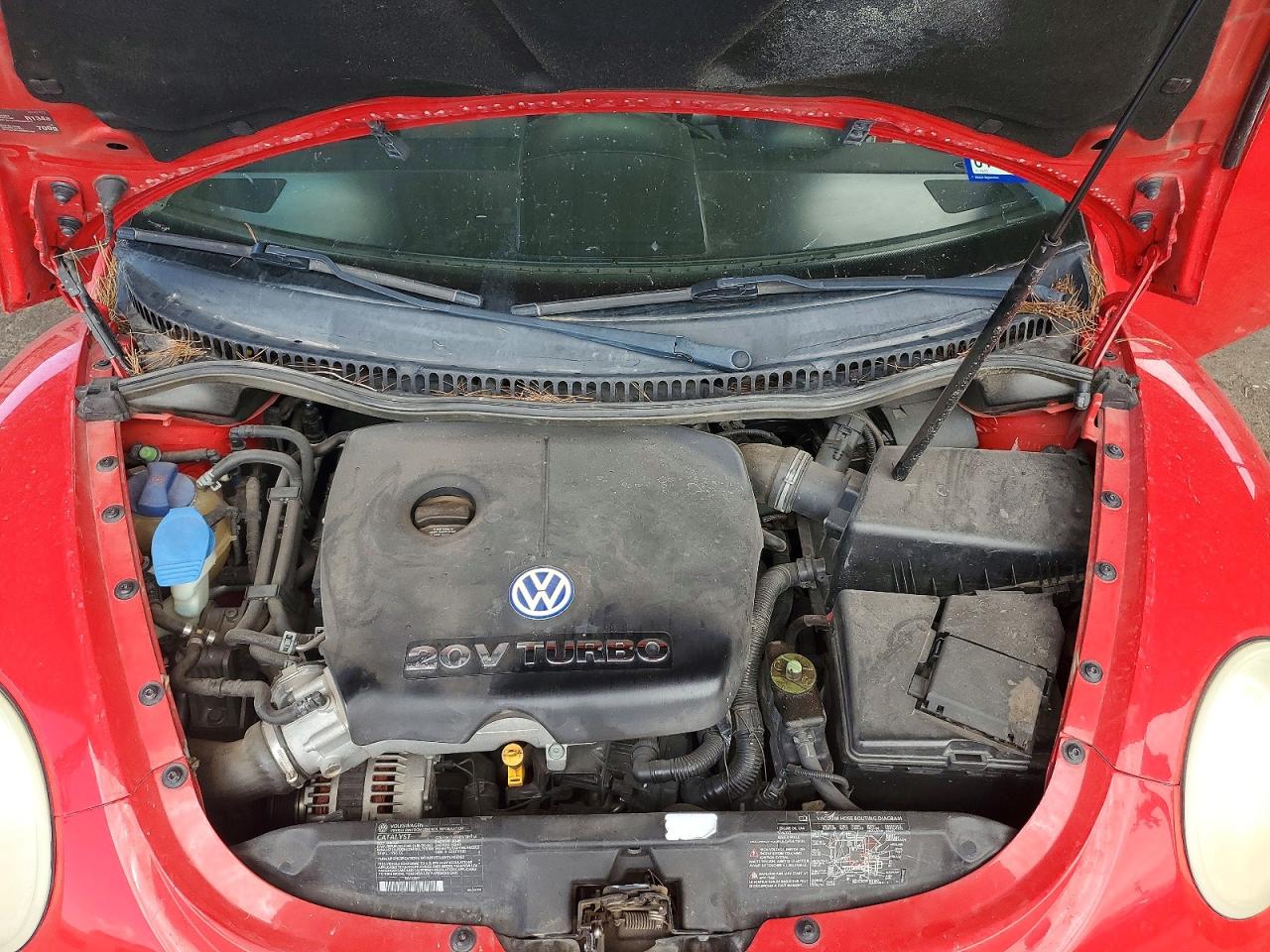 2003 Volkswagen Beetle Red vin: 3VWDD21C13M411447