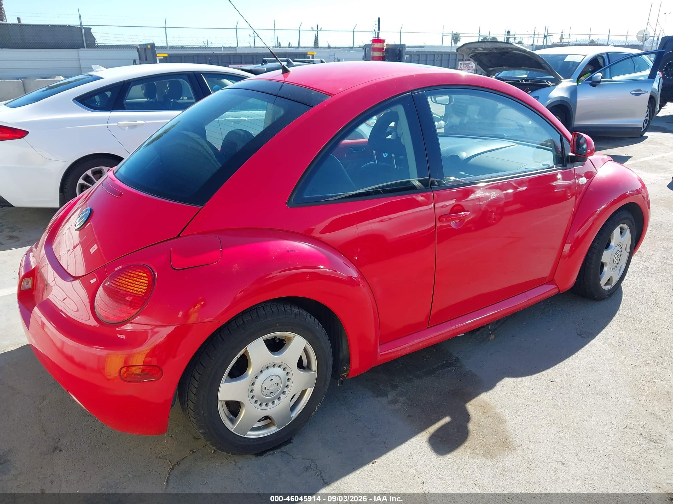 2000 Volkswagen New Beetle Glx Red vin: 3VWDD21C1YM490772