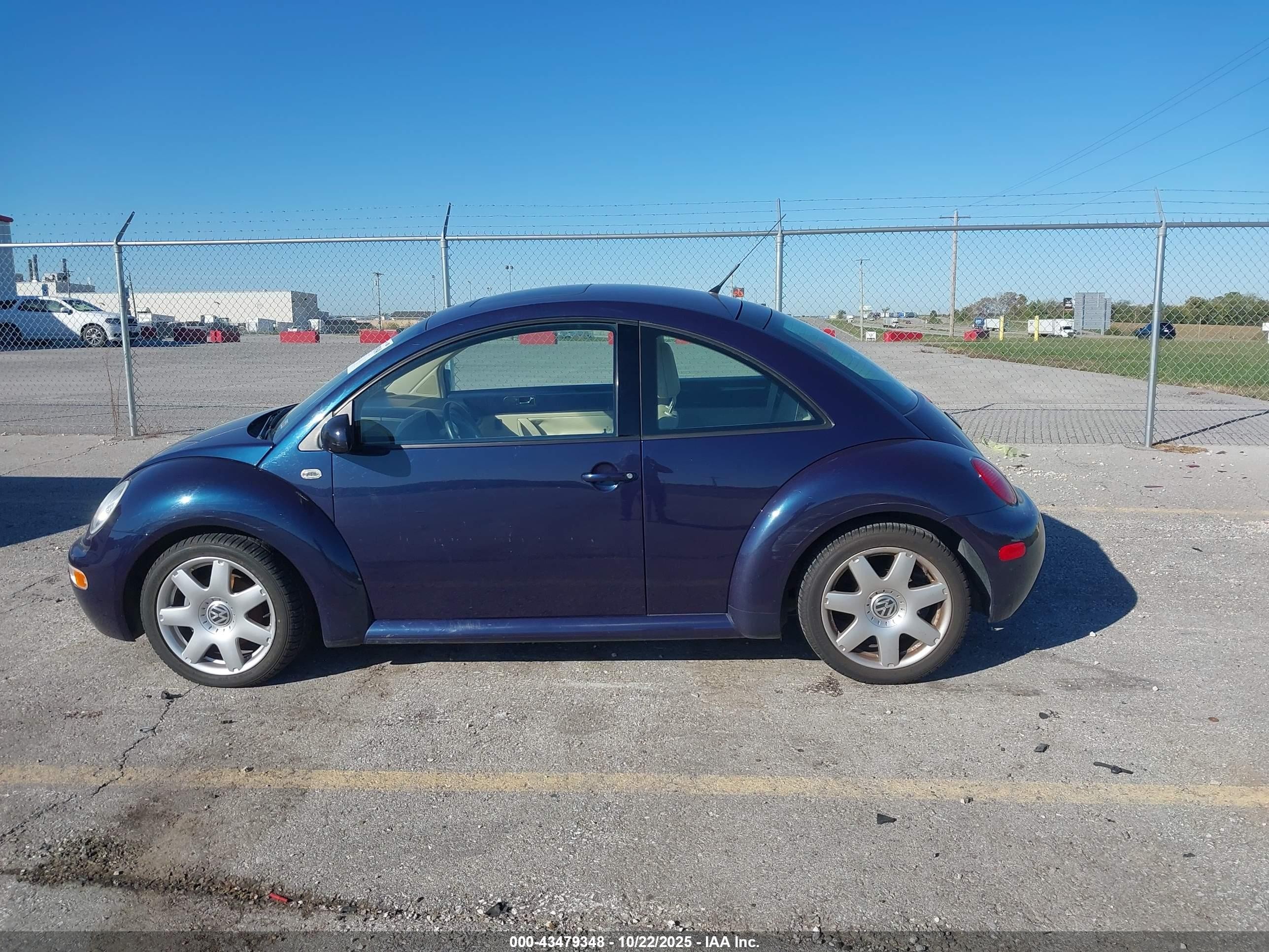 2001 Volkswagen New Beetle Glx Dark Blue vin: 3VWDD21C31M467984