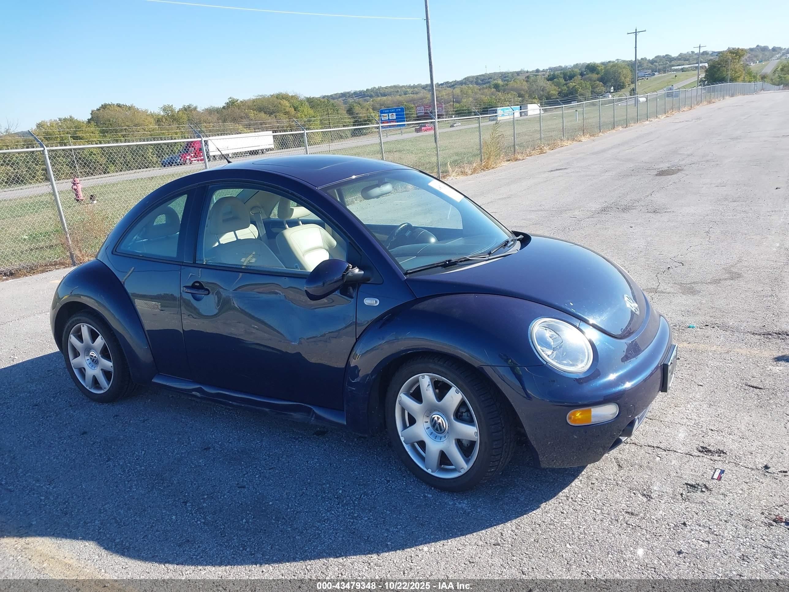 2001 Volkswagen New Beetle Glx Dark Blue vin: 3VWDD21C31M467984