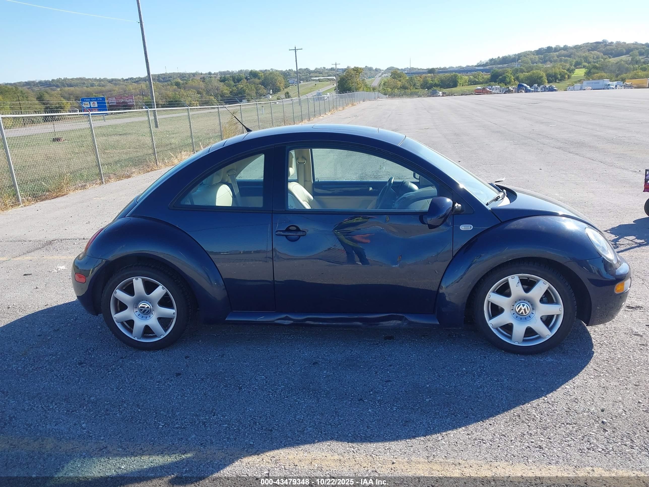 2001 Volkswagen New Beetle Glx Dark Blue vin: 3VWDD21C31M467984