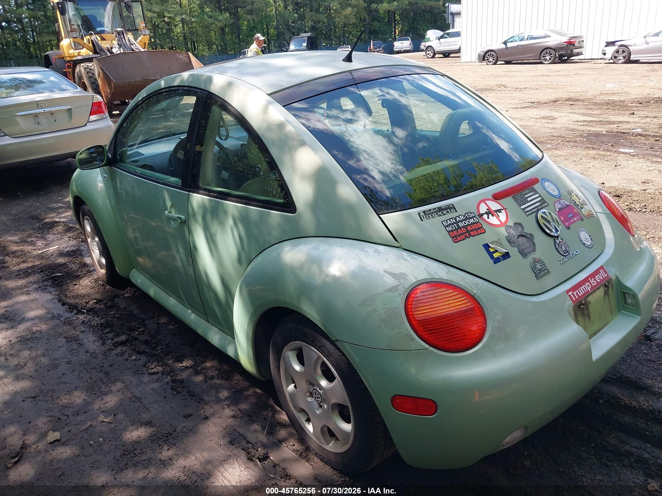 2002 Volkswagen New Beetle Glx Green vin: 3VWDD21C32M402604
