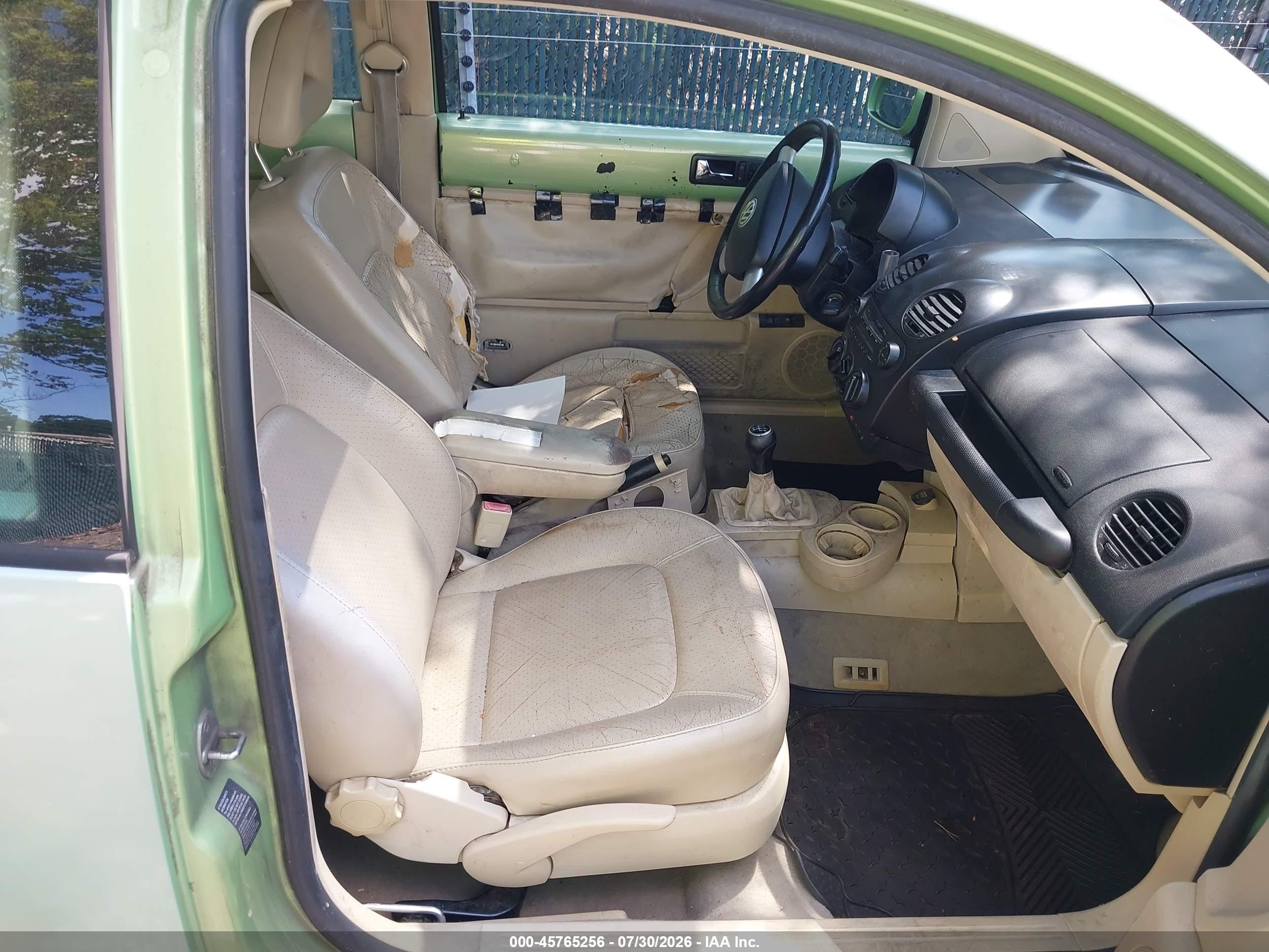 2002 Volkswagen New Beetle Glx Green vin: 3VWDD21C32M402604