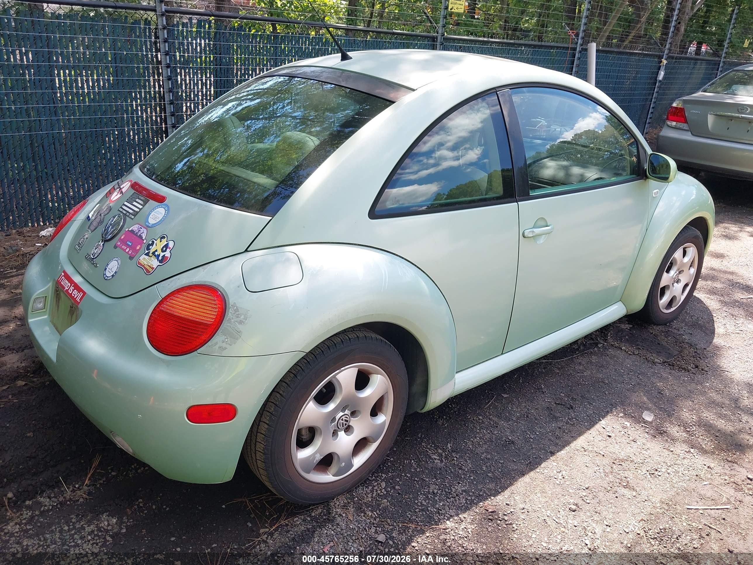 2002 Volkswagen New Beetle Glx Green vin: 3VWDD21C32M402604