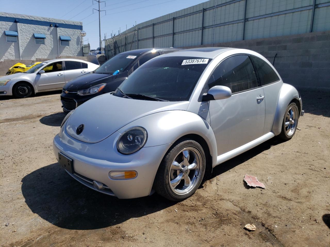 2002 Volkswagen New Beetle Glx Silver vin: 3VWDD21C52M411661