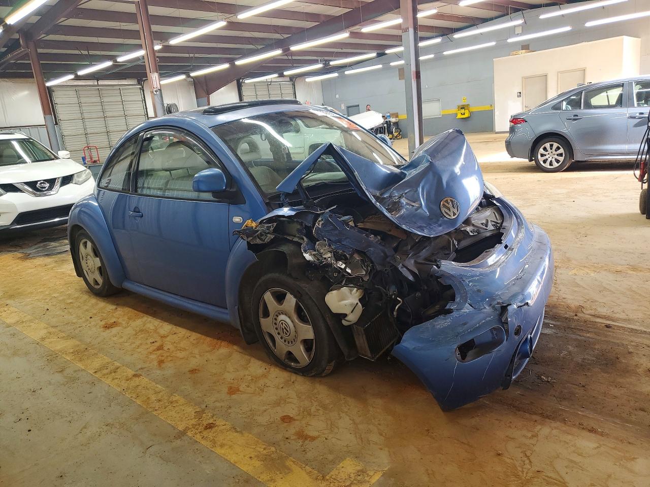 2000 Volkswagen New Beetle Glx Blue vin: 3VWDD21C9YM429802