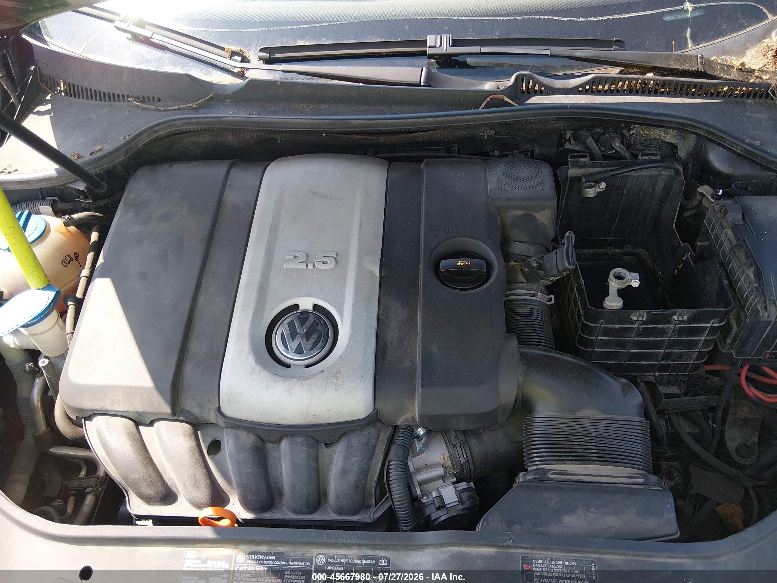 2005 Volkswagen Jetta 2.5 Черный vin: 3VWDF71K15M631754