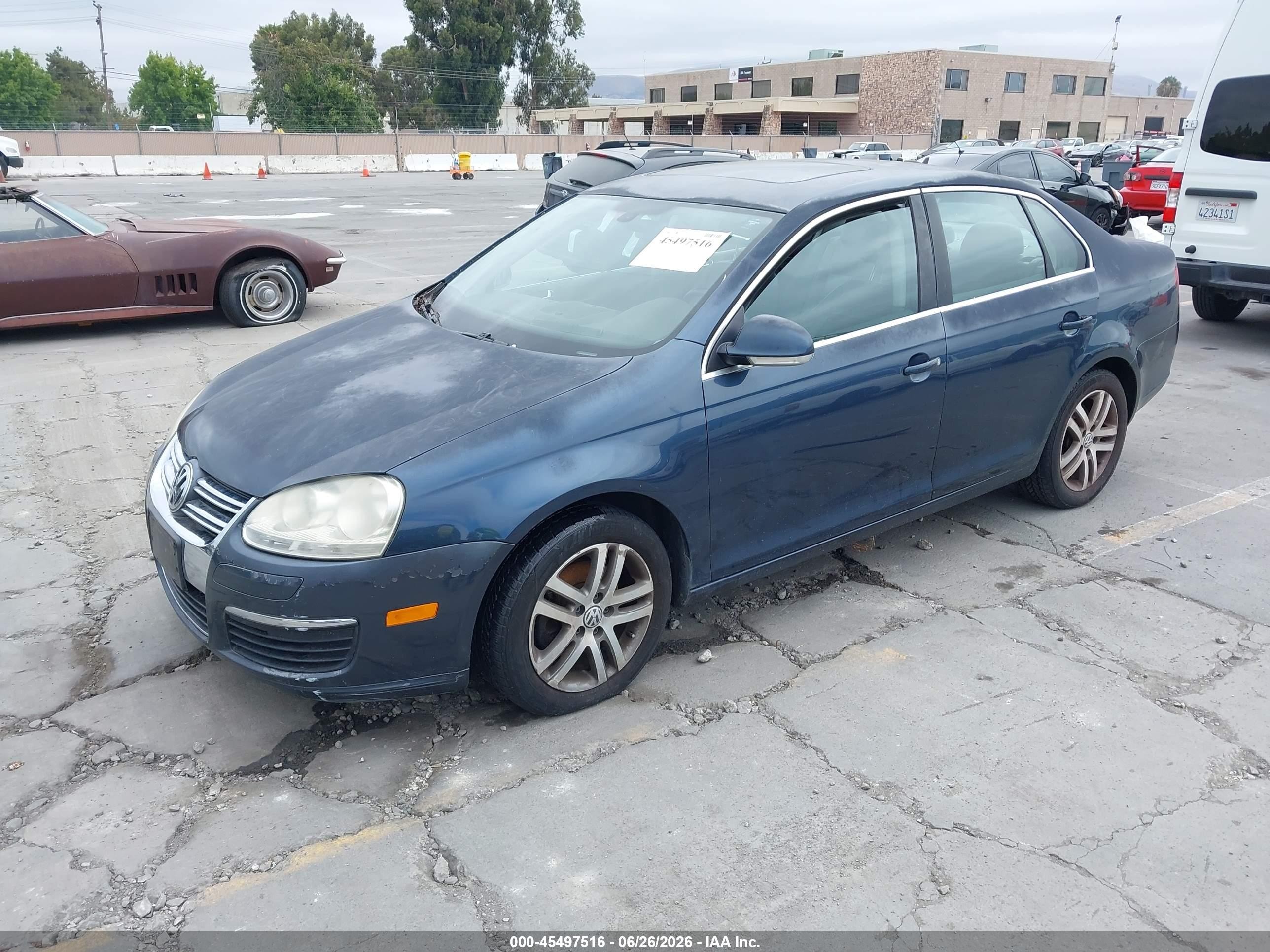 2005 Volkswagen Jetta 2.5 Blue vin: 3VWDG71K25M605161