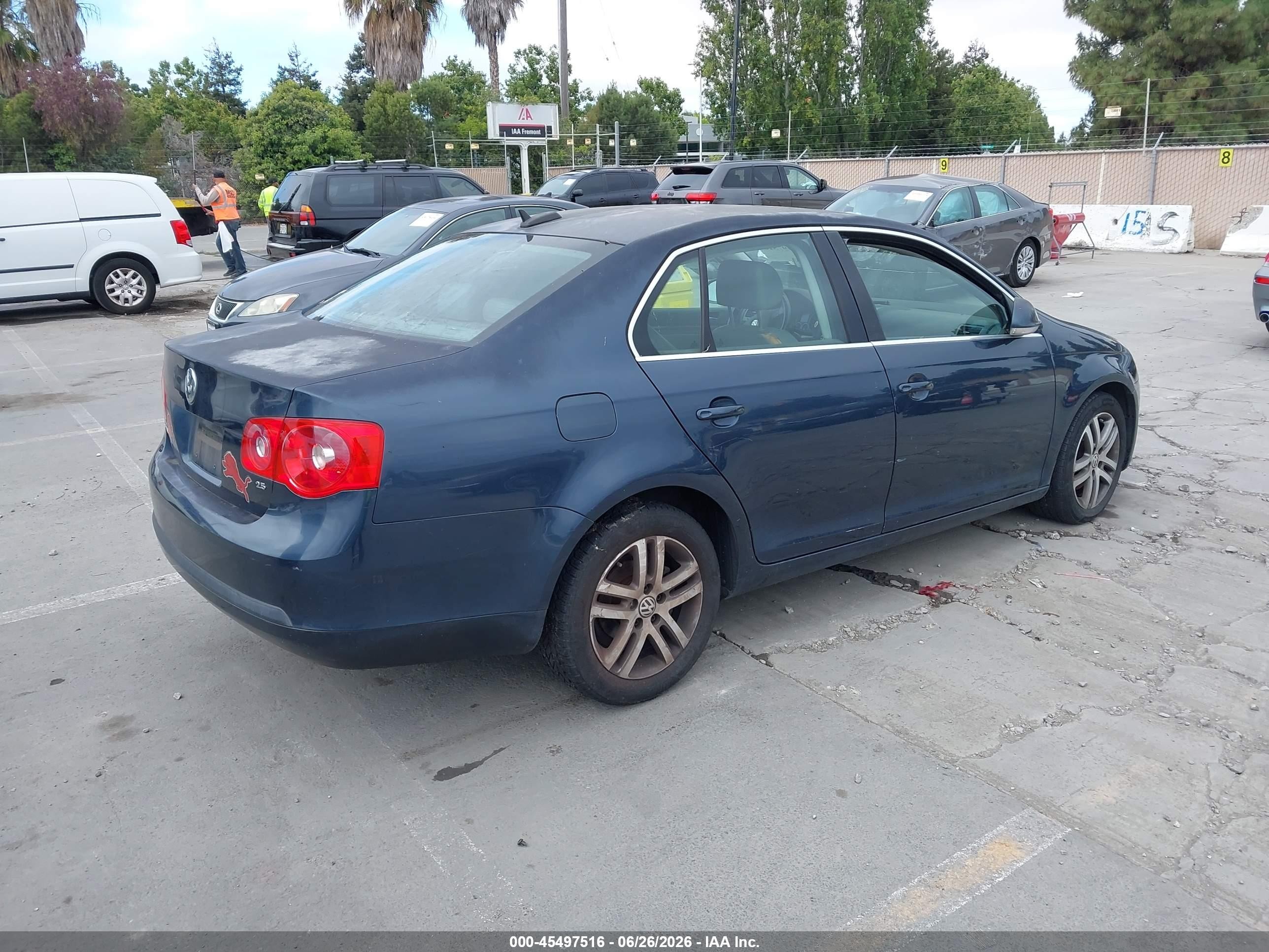 2005 Volkswagen Jetta 2.5 Blue vin: 3VWDG71K25M605161