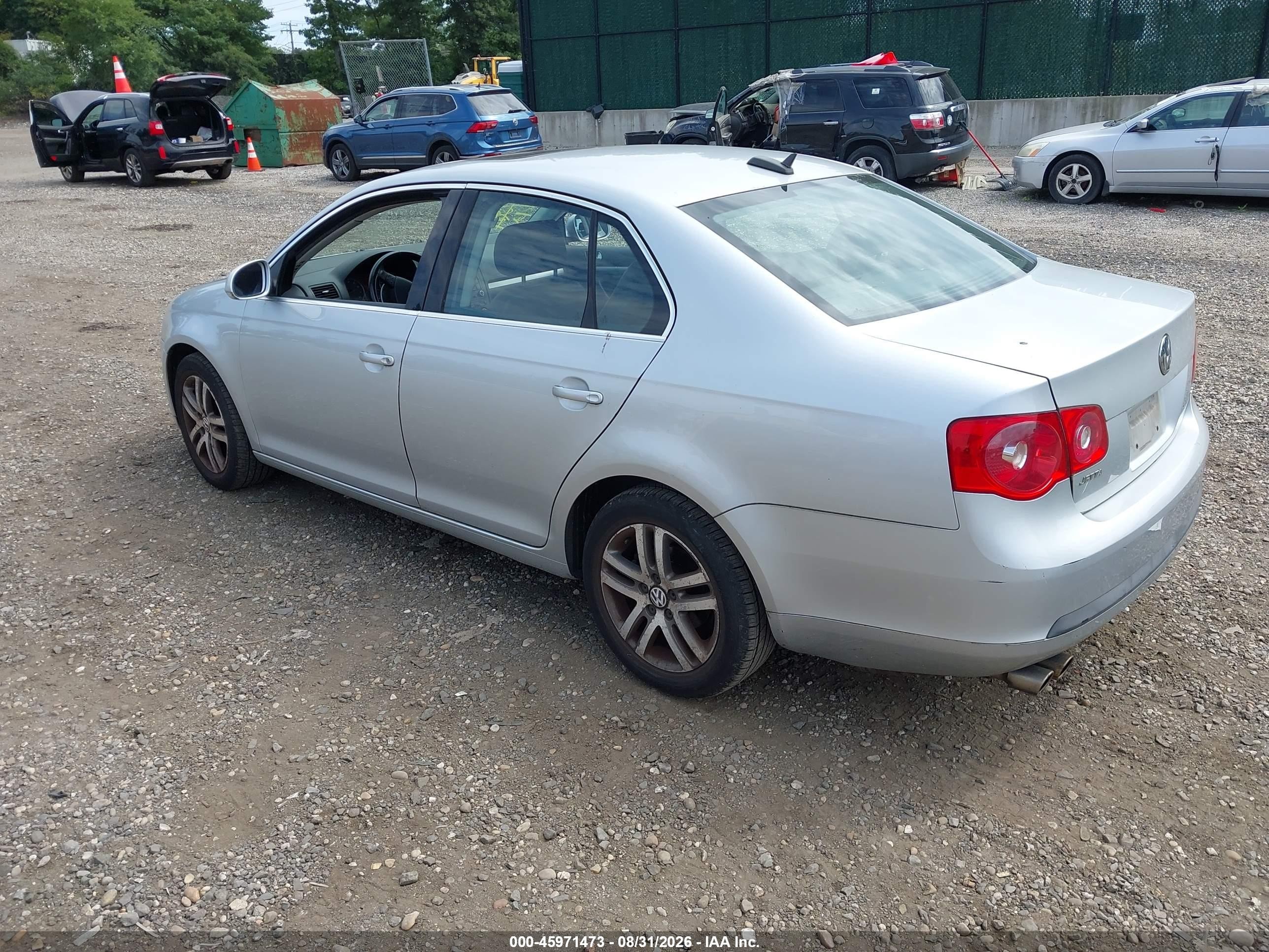 2006 Volkswagen Jetta 2.5 Option Package 2 Silver vin: 3VWDG81KX6M669973