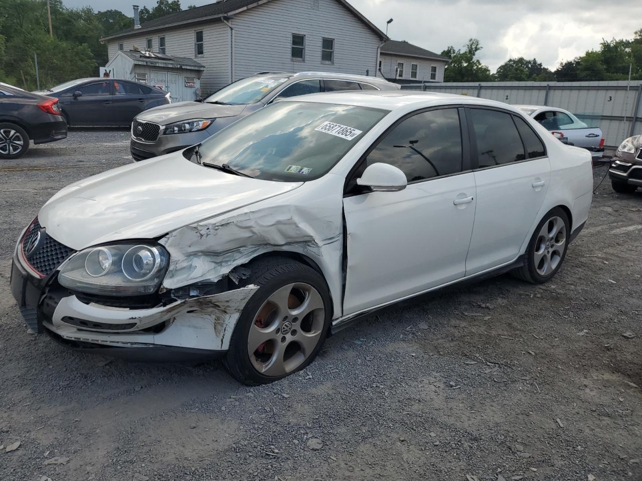 2009 Volkswagen Gli White vin: 3VWDJ71K59M048477