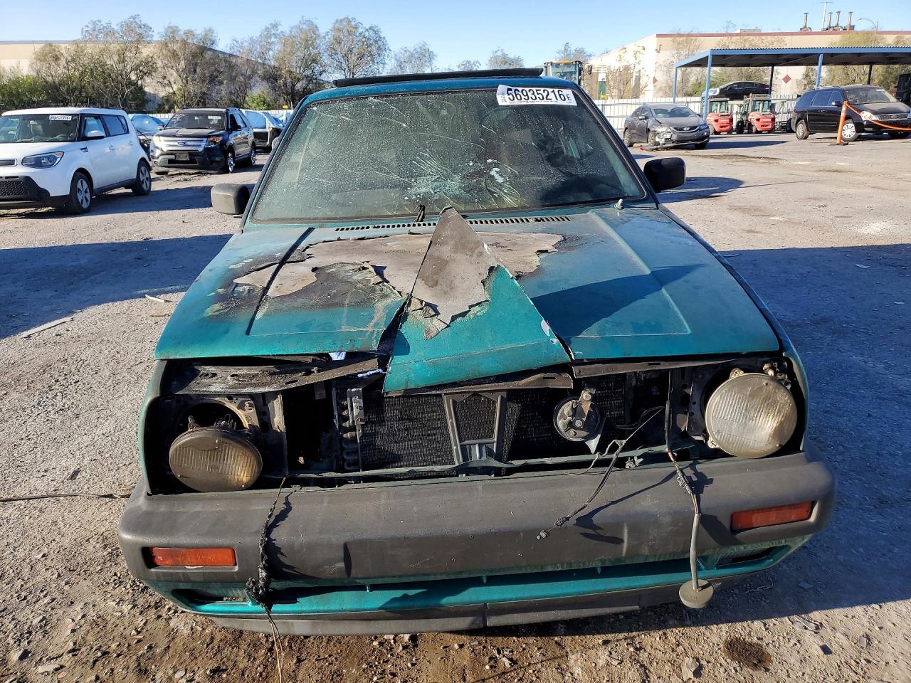 1991 Volkswagen Golf Gti 8v Green vin: 3VWDK21G7MM040109
