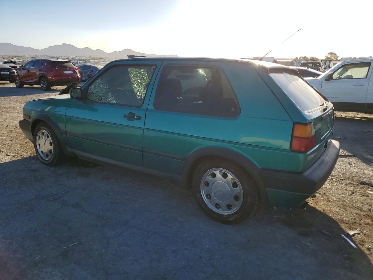 1991 Volkswagen Golf Gti 8v Green vin: 3VWDK21G7MM040109