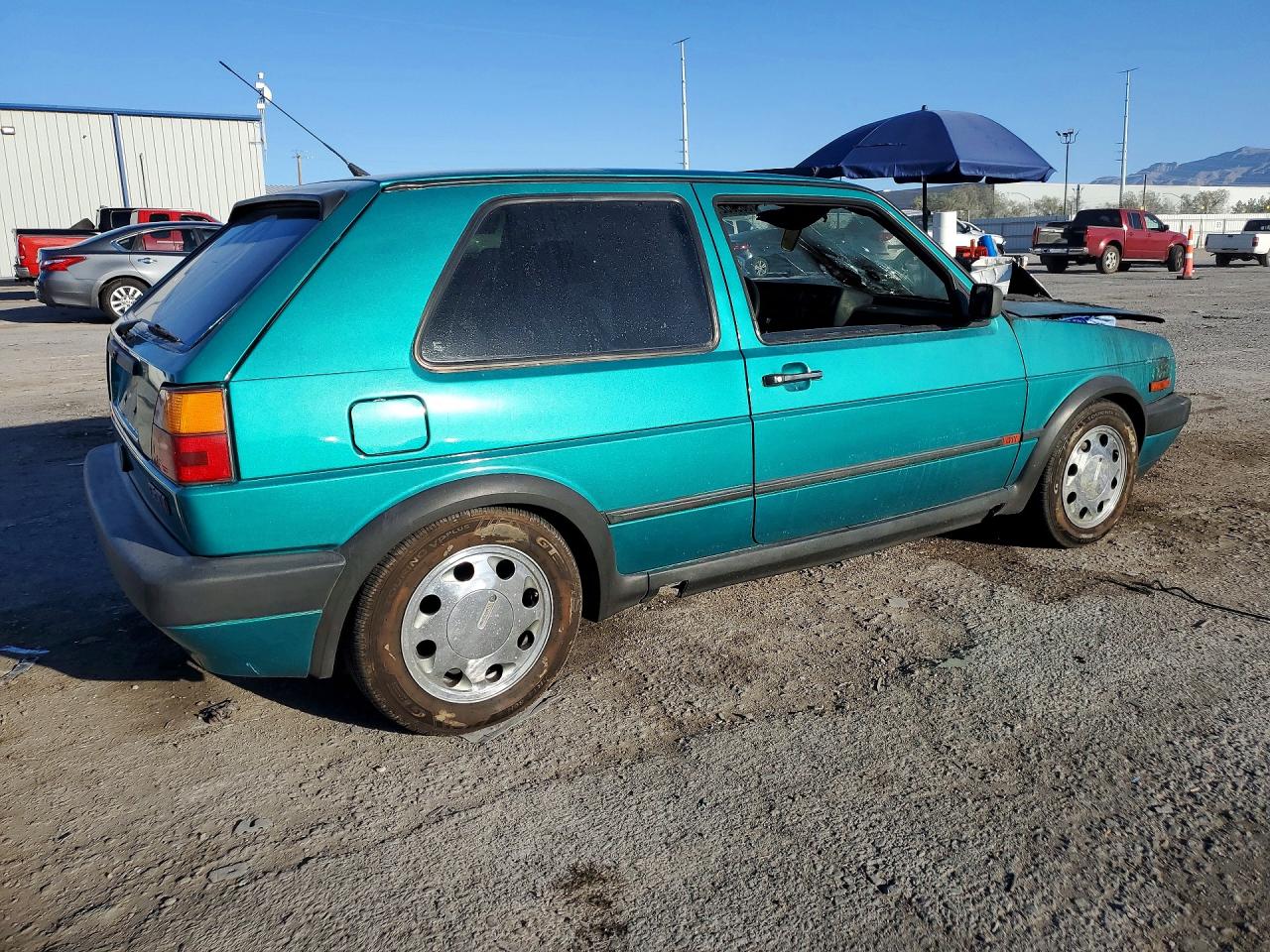 1991 Volkswagen Golf Gti 8v Green vin: 3VWDK21G7MM040109