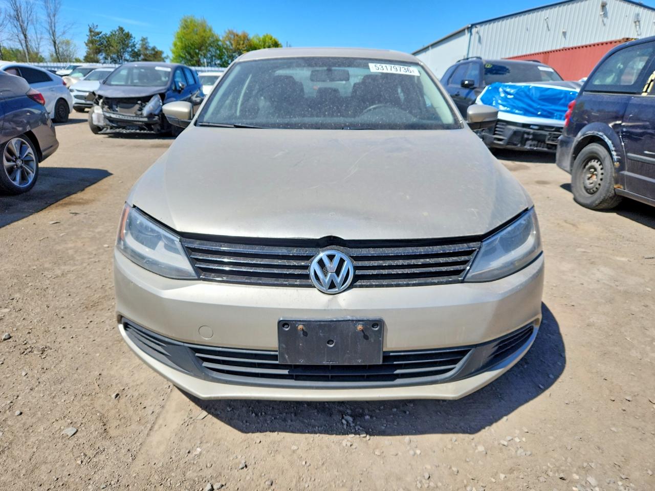 2012 Volkswagen Jetta Beige vin: 3VWDK7AJ2CM126130