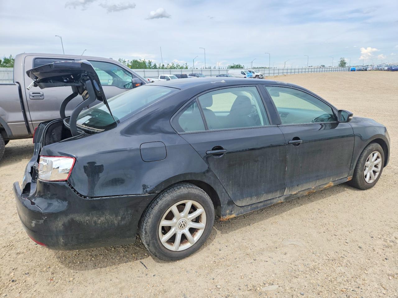 2014 Volkswagen Jetta Se Черный vin: 3VWDK7AJ3EM393134