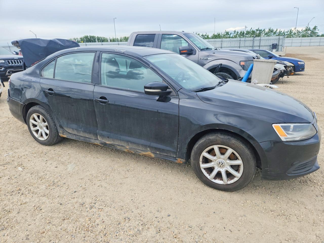 2014 Volkswagen Jetta Se Черный vin: 3VWDK7AJ3EM393134