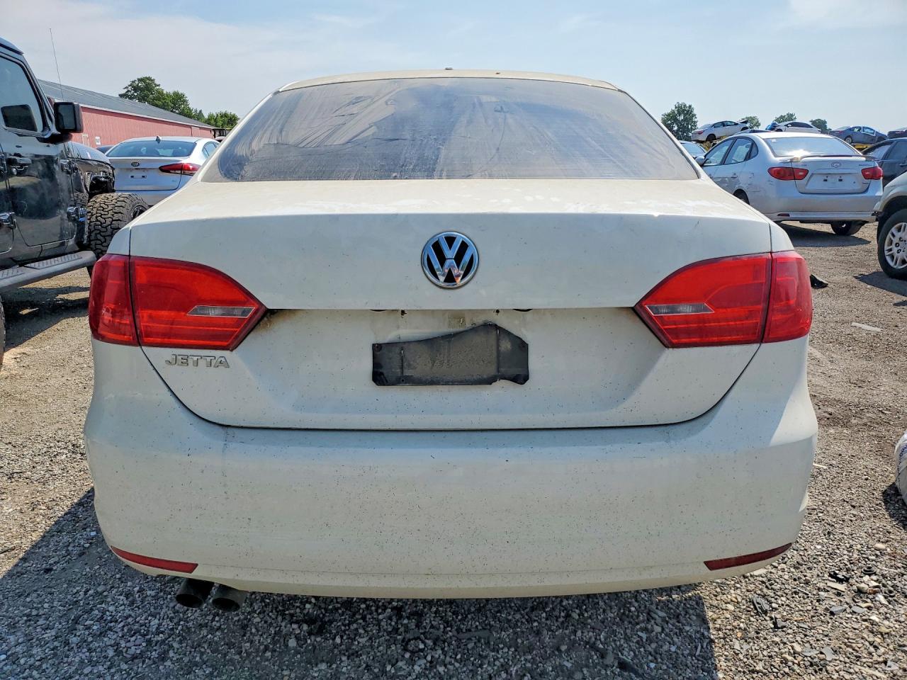 2013 Volkswagen Jetta Se White vin: 3VWDK7AJXDM364602