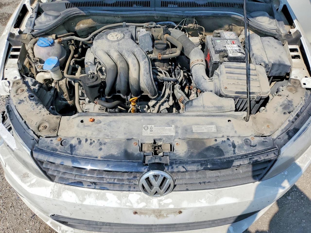 2013 Volkswagen Jetta Se White vin: 3VWDK7AJXDM364602