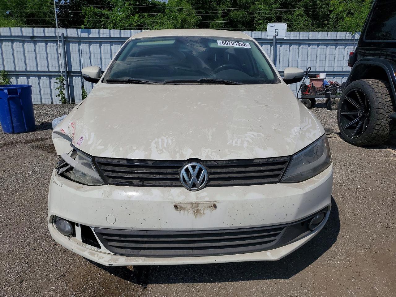 2013 Volkswagen Jetta Se White vin: 3VWDK7AJXDM364602