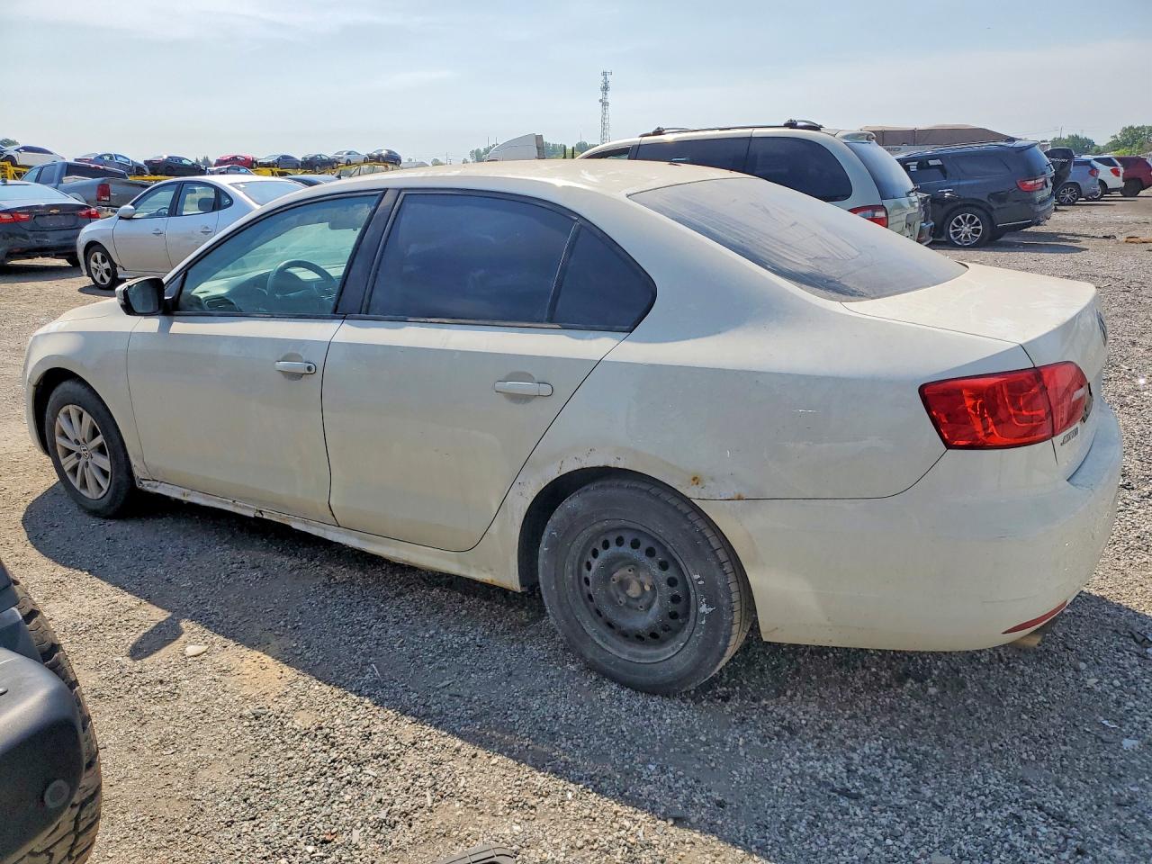 2013 Volkswagen Jetta Se White vin: 3VWDK7AJXDM364602