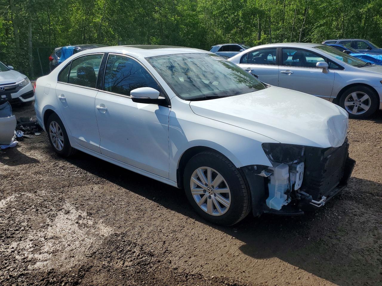 2014 Volkswagen Jetta Se Белый vin: 3VWDK7AJXEM398881