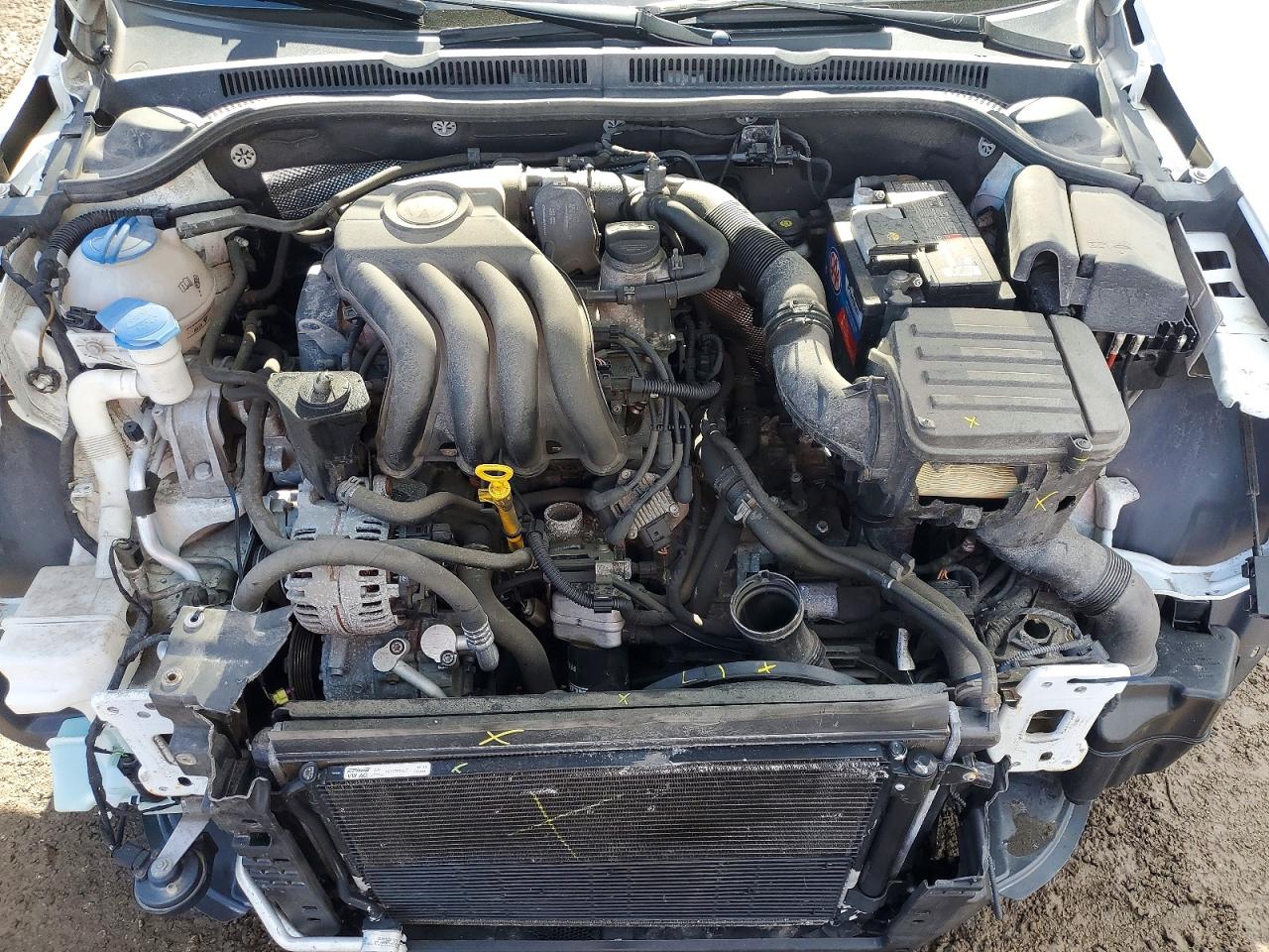 2014 Volkswagen Jetta Se Белый vin: 3VWDK7AJXEM398881