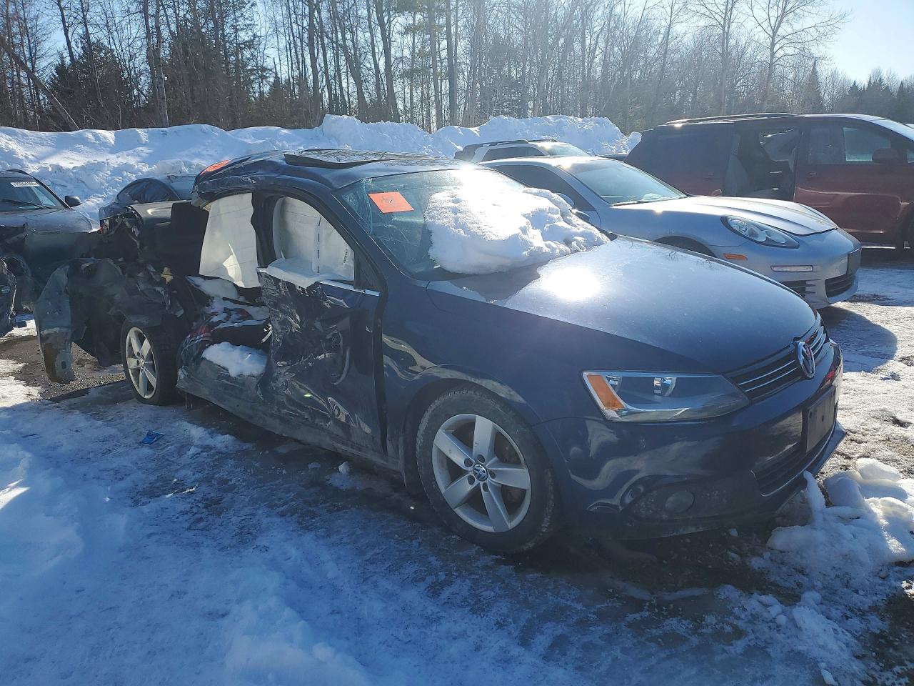 2014 Volkswagen Jetta Tdi Blue vin: 3VWDL7AJ2EM377682