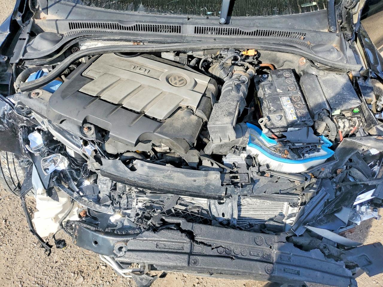 2014 Volkswagen Jetta Tdi Black vin: 3VWDL7AJ6EM225002