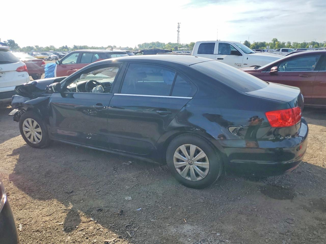 2014 Volkswagen Jetta Tdi Black vin: 3VWDL7AJ6EM225002