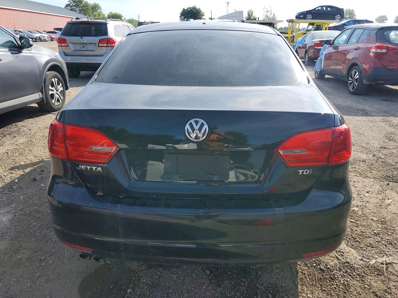 2014 Volkswagen Jetta Tdi Black vin: 3VWDL7AJ6EM225002