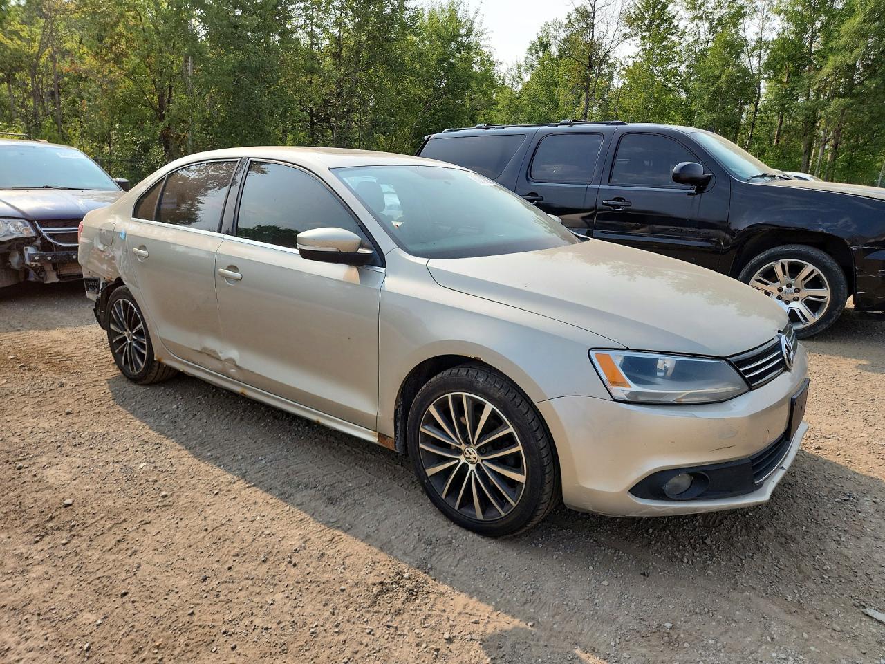 2013 Volkswagen Jetta Tdi Beige vin: 3VWDL7AJ8DM283756