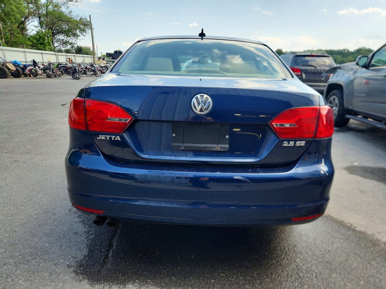 2012 Volkswagen Jetta Se Blue vin: 3VWDP7AJ0CM071923