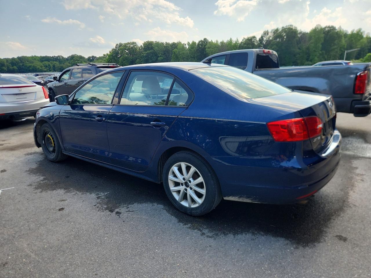 2012 Volkswagen Jetta Se Blue vin: 3VWDP7AJ0CM071923