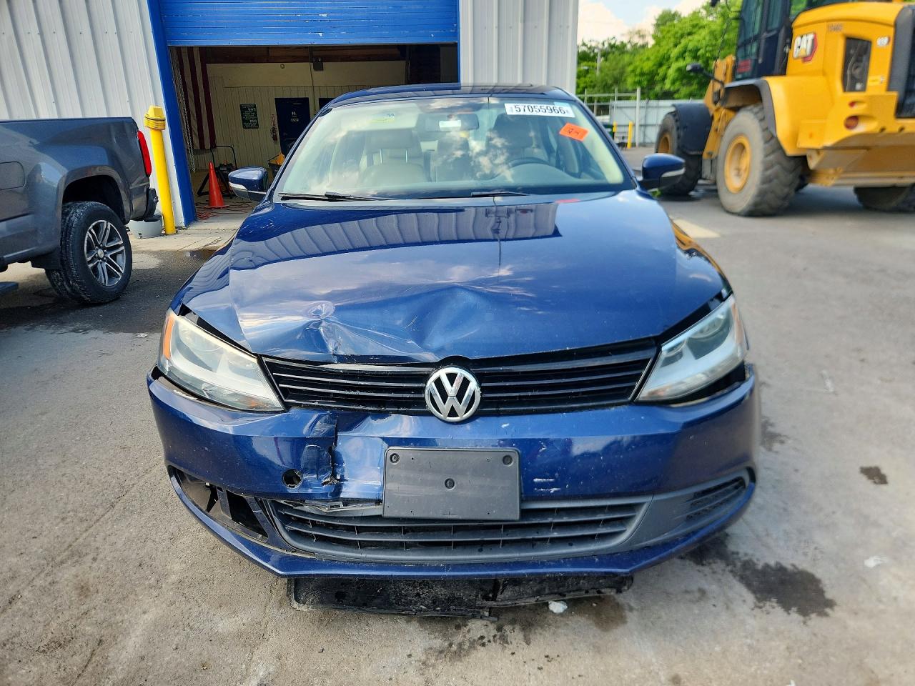 2012 Volkswagen Jetta Se Blue vin: 3VWDP7AJ0CM071923