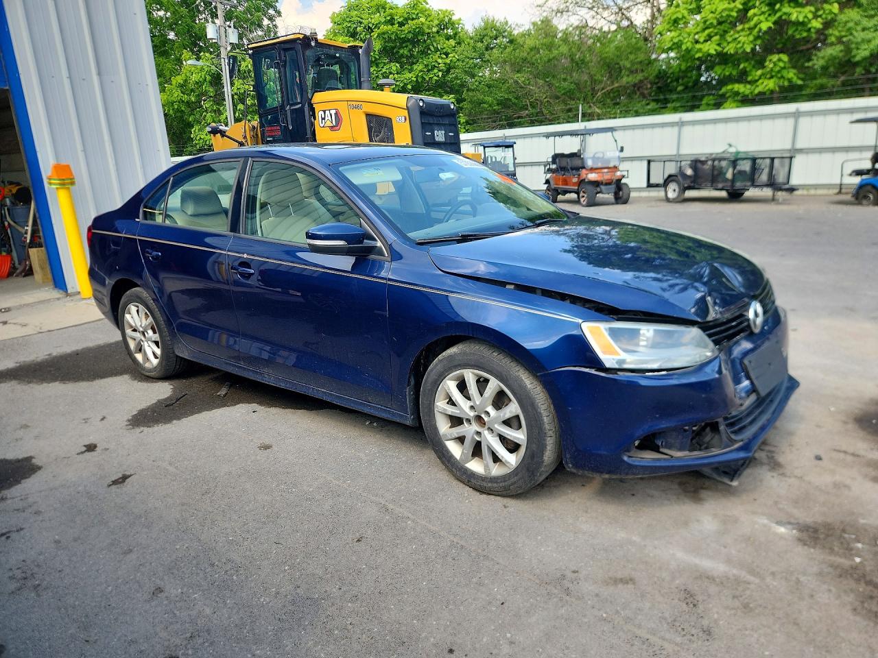 2012 Volkswagen Jetta Se Blue vin: 3VWDP7AJ0CM071923