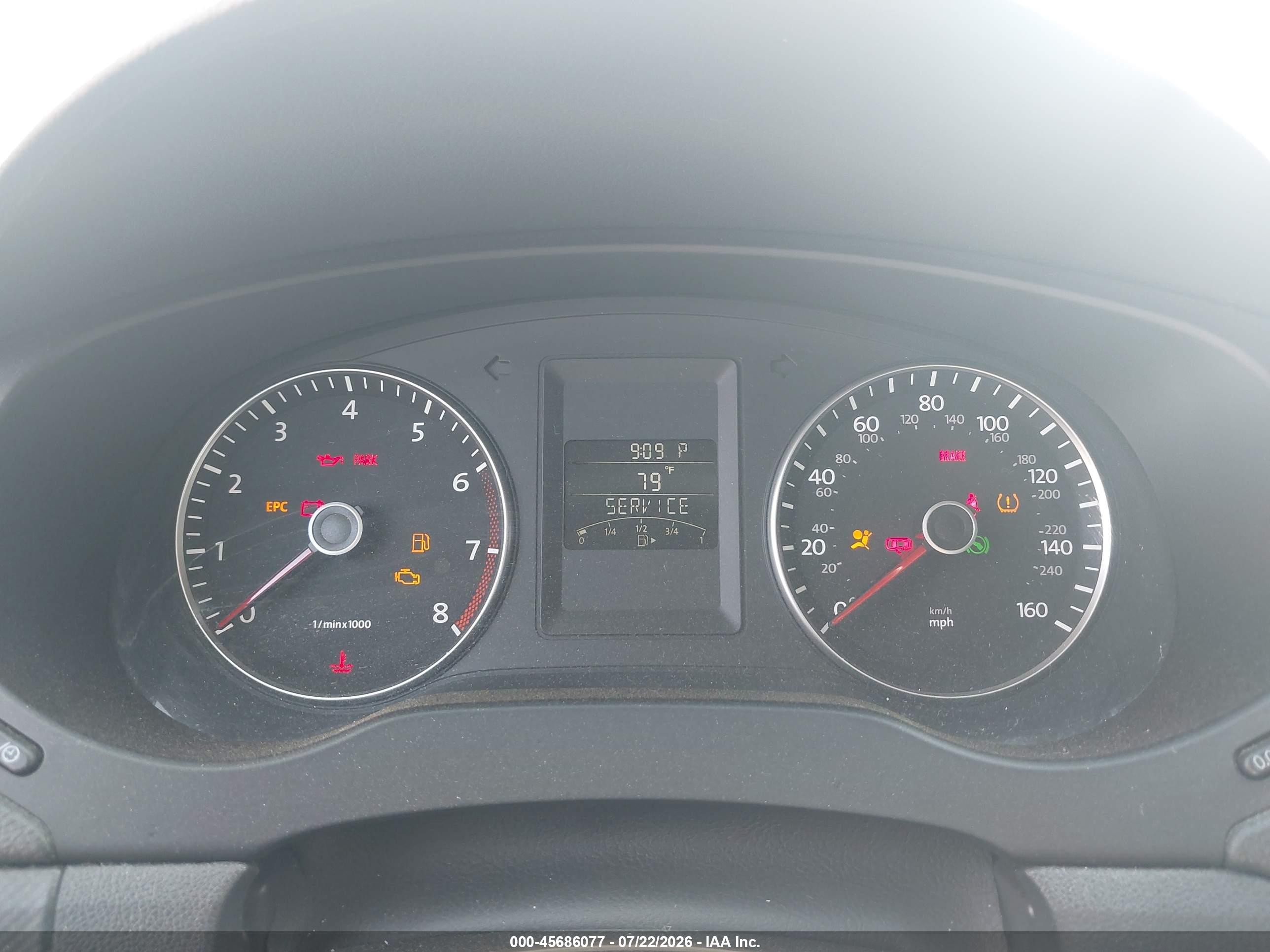 2012 Volkswagen Jetta 2.5l Se Blue vin: 3VWDP7AJ0CM073204