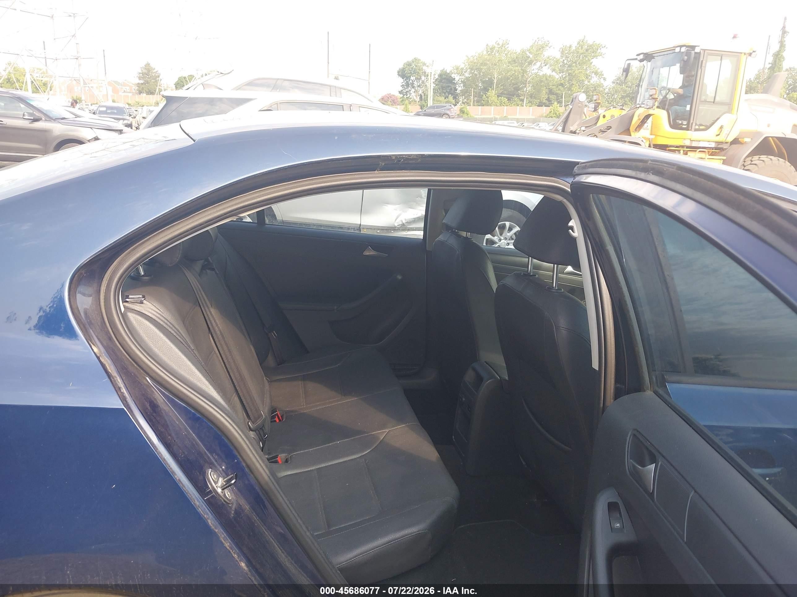 2012 Volkswagen Jetta 2.5l Se Blue vin: 3VWDP7AJ0CM073204
