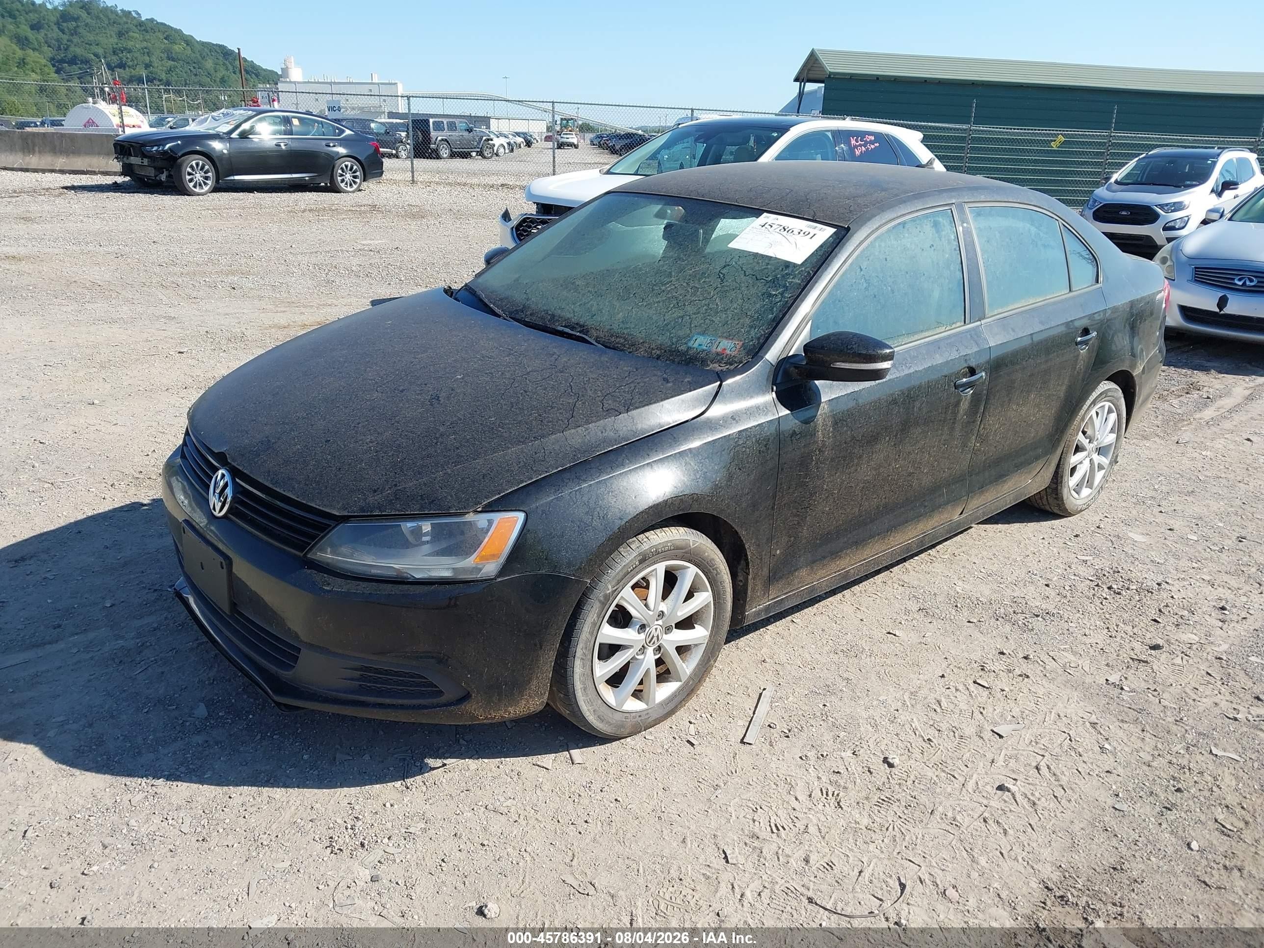 2012 Volkswagen Jetta 2.5l Se Black vin: 3VWDP7AJ0CM077852
