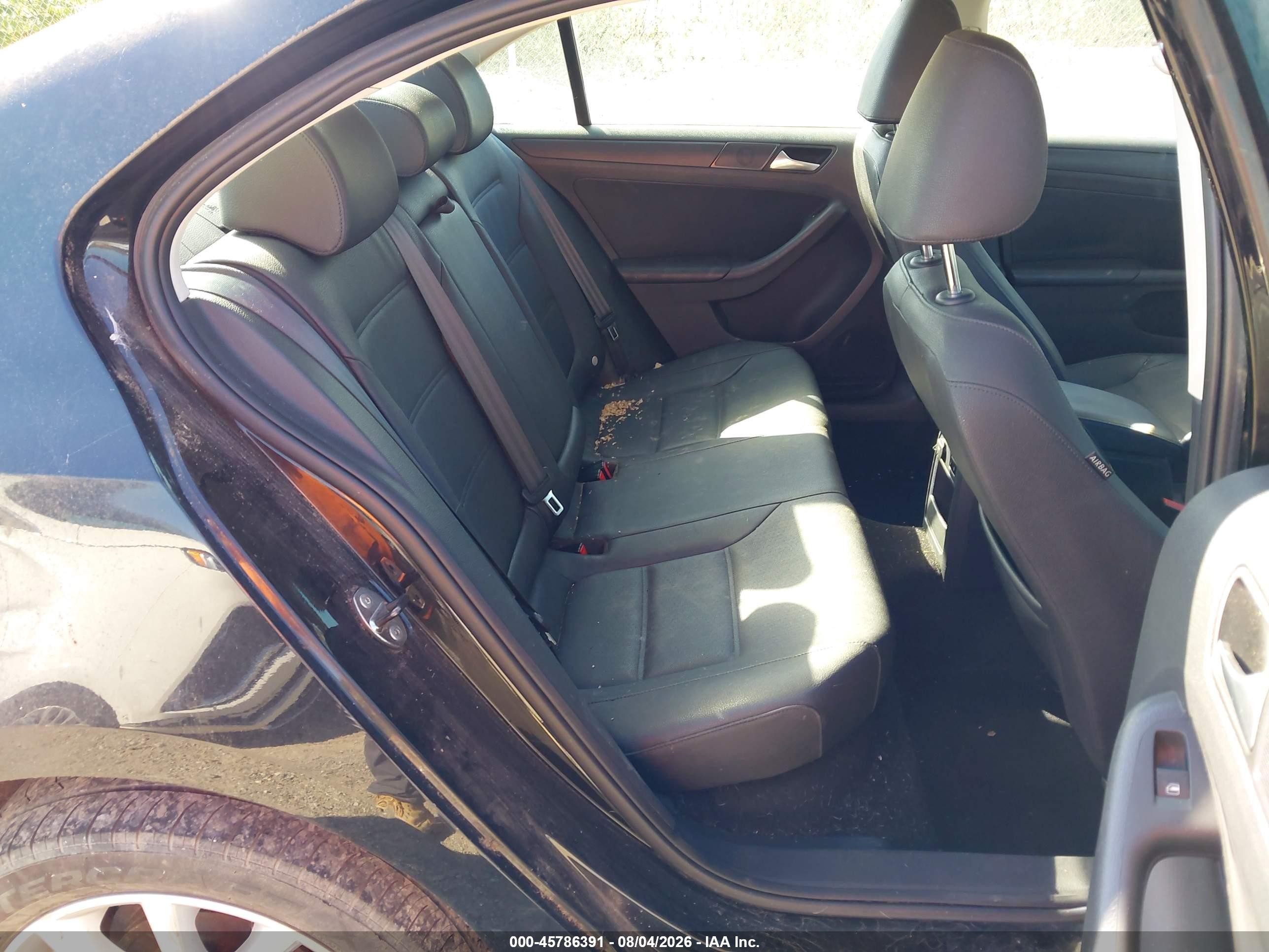 2012 Volkswagen Jetta 2.5l Se Black vin: 3VWDP7AJ0CM077852
