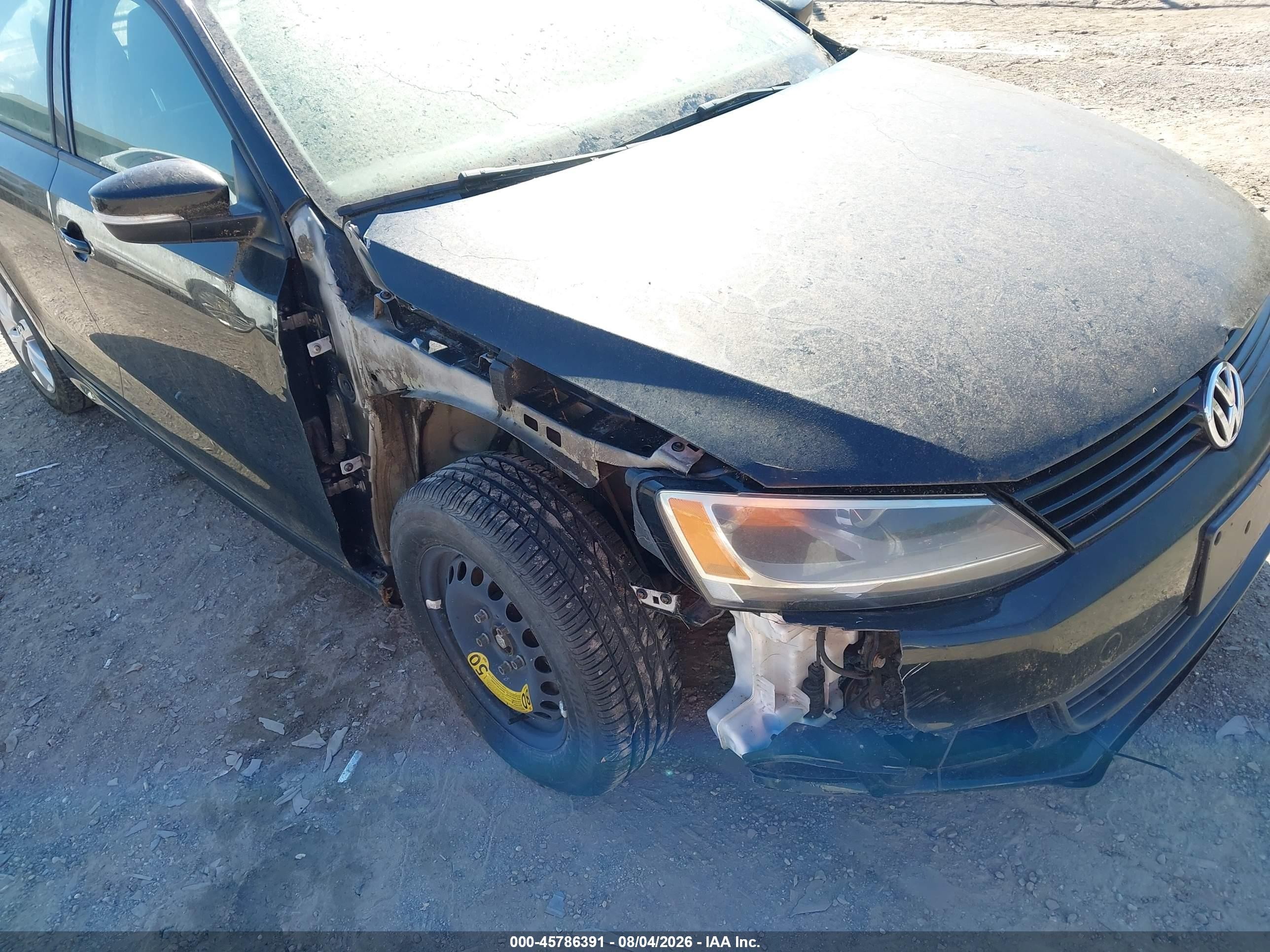 2012 Volkswagen Jetta 2.5l Se Black vin: 3VWDP7AJ0CM077852
