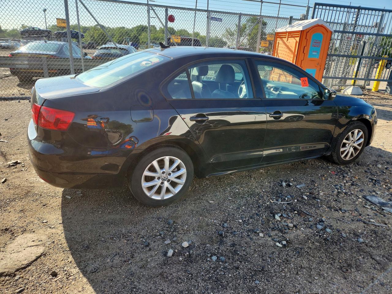 2012 Volkswagen Jetta Se Black vin: 3VWDP7AJ0CM108419