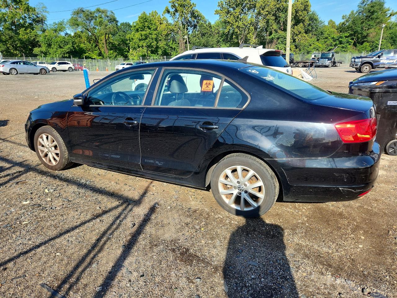2012 Volkswagen Jetta Se Black vin: 3VWDP7AJ0CM108419