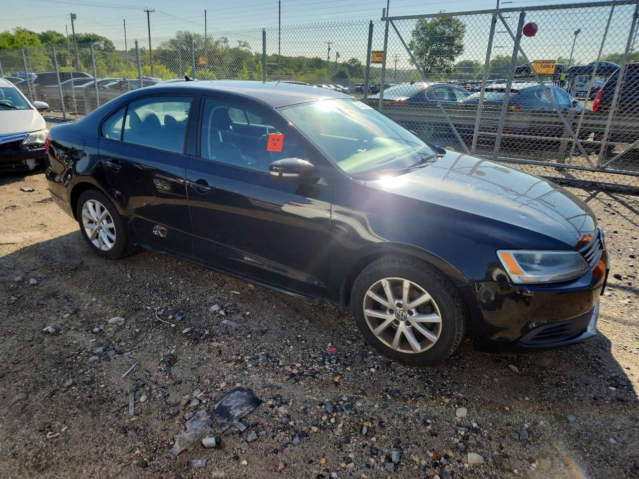 2012 Volkswagen Jetta Se Black vin: 3VWDP7AJ0CM108419
