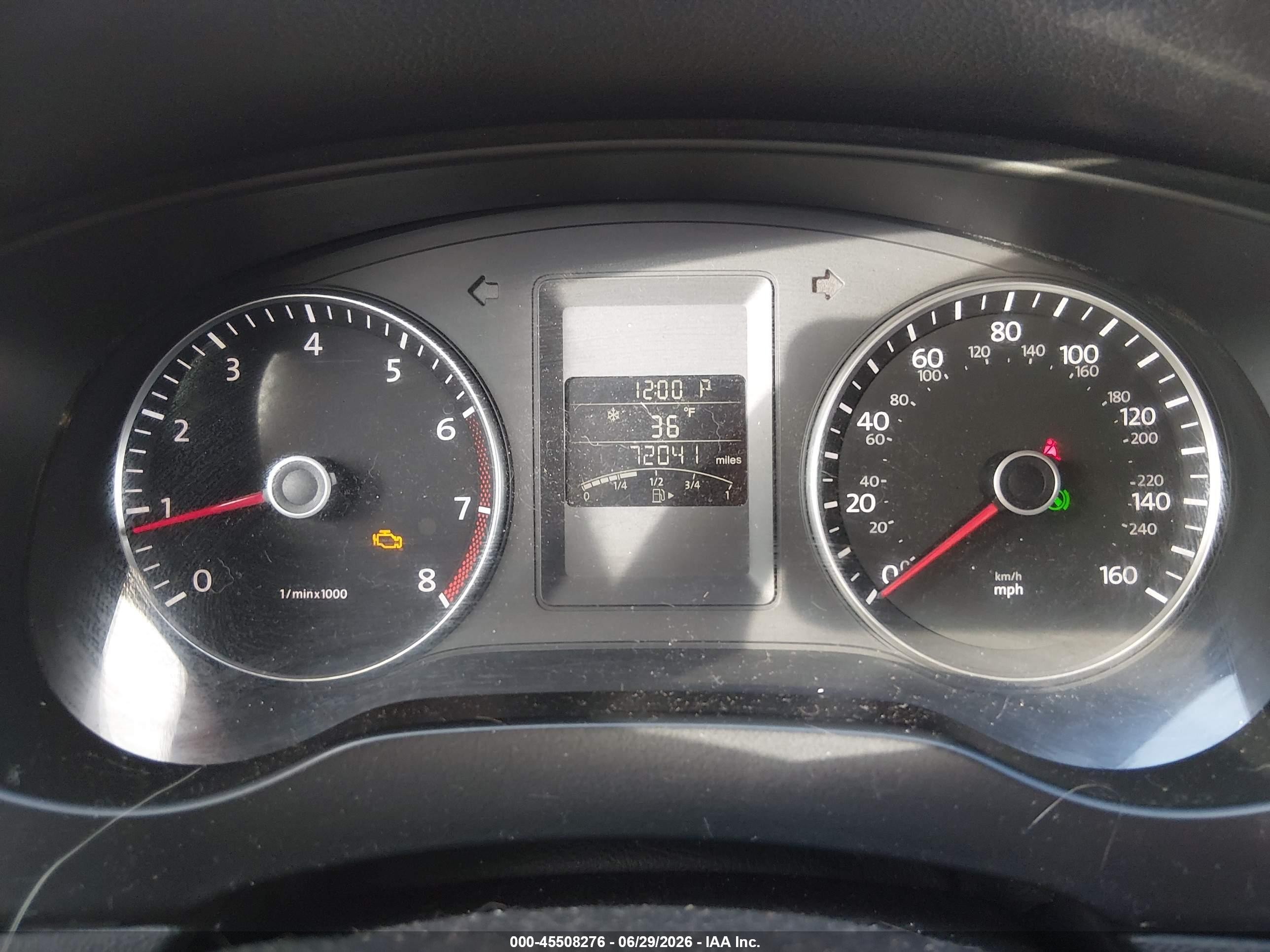 2012 Volkswagen Jetta 2.5l Se Red vin: 3VWDP7AJ0CM124538