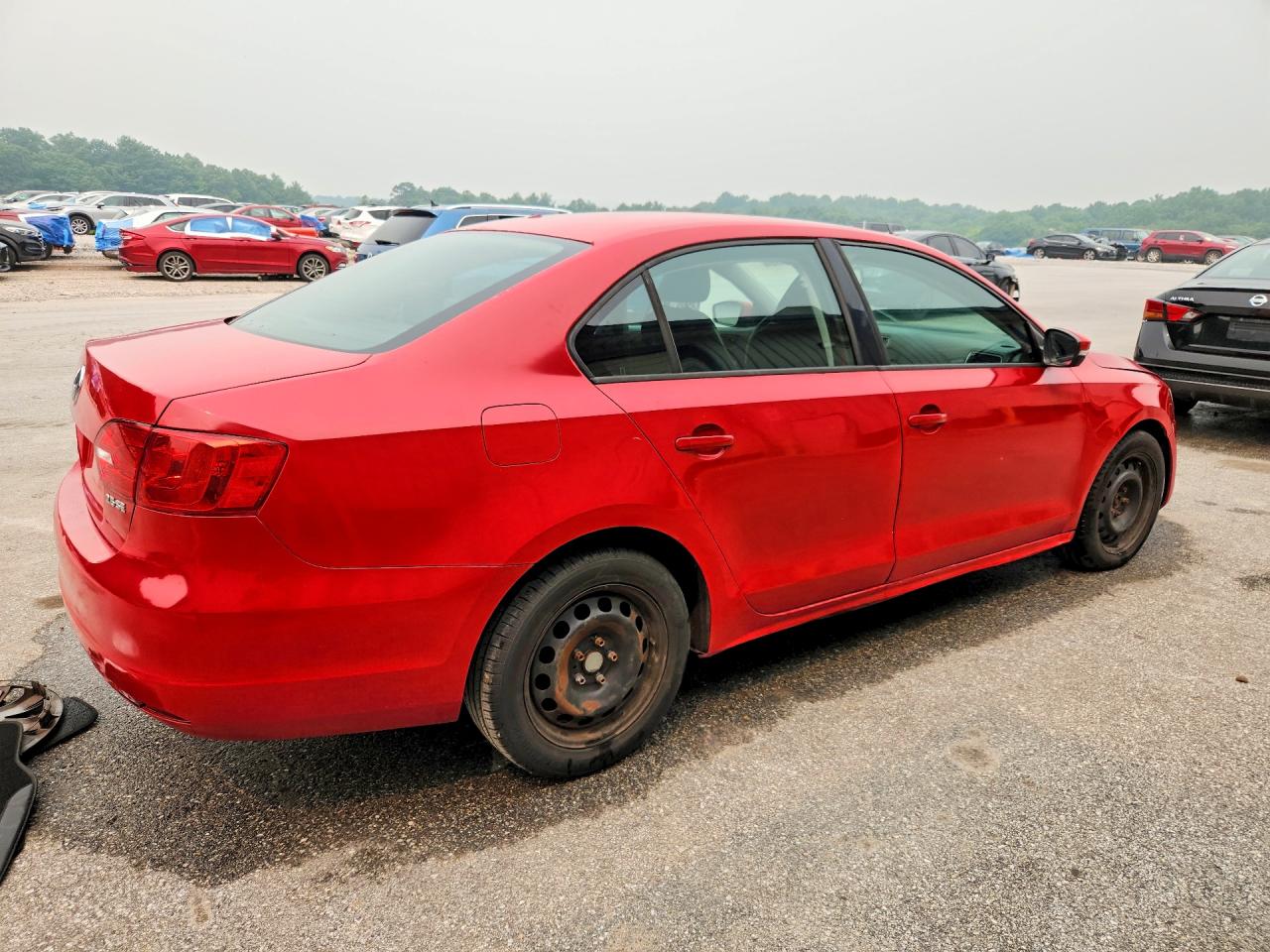 2012 Volkswagen Jetta Se Красный vin: 3VWDP7AJ0CM124538
