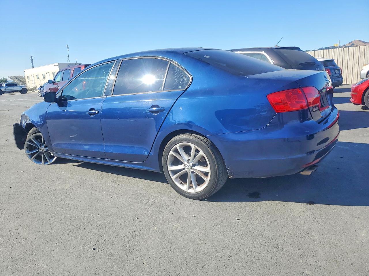 2012 Volkswagen Jetta Se Blue vin: 3VWDP7AJ0CM131179